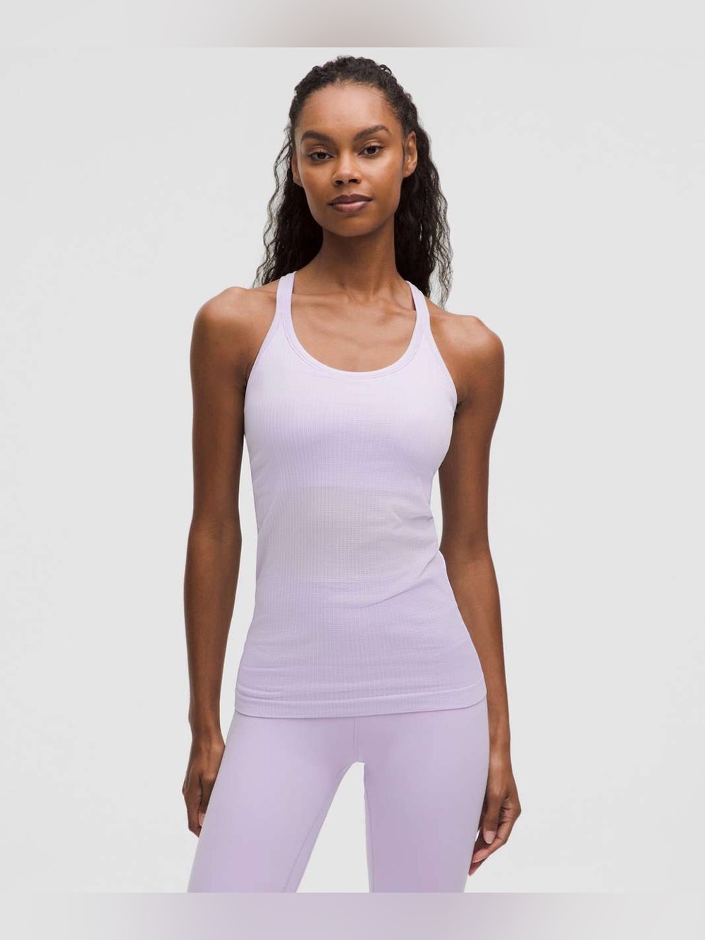 Lululemon Ebb to Street Tank Top size 6 Lavender Frost LFRS
